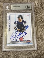 2021 Choice Brooklyn Cyclones Autograph Francisco Alvarez IP BAS BGS Mets DNA