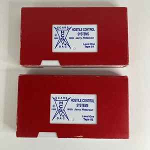 SCARS Hostile Control Systems with Jerry Peterson VHS Tape 1 & 2 Lot - Foto 1 di 5