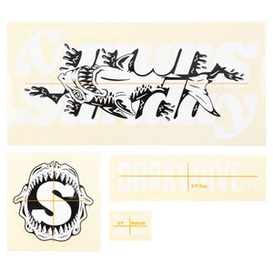 SUNDAY BMX DARKWAVE STICKER FRAME KIT MATTE FINISH BICYCLE STICKERS BROC RAIFORD - Picture 1 of 1