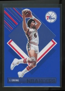 JULIUS IRVING 2024-25 Panini NBA Hoops Tribute 76ers Blue Parallel Card #300 - Picture 1 of 2