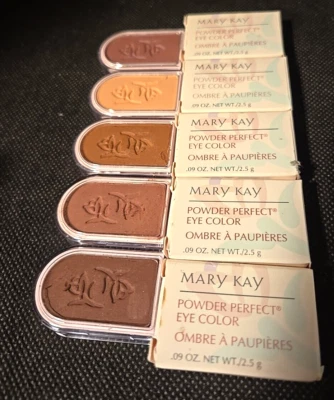  Mary Kay Powder Perfect Eye Color Lot Of 5 NIB Warm Colors Stocking Stuffers - Image 1 of 3