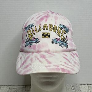 Billabong Heritage Mashup snapback trucker hat cap white/pink unisex adult beach