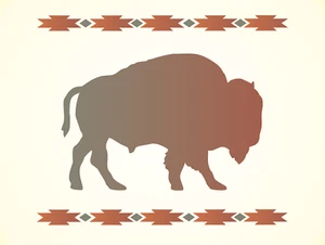 Stencils by Joanie Buffalo Bison Southwest Native Art Lodge DIY Ranch Signs - Picture 1 of 7