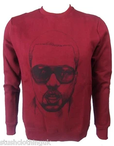 Sudadera Eleven Paris Hombre KANYE WEST Cuello Crewn Granate (EPTP038) - Imagen 1 de 2