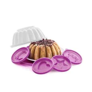 TUPPERWARE Molde de gelatina Molde de pudín con 4 moldes 1,2L - Imagen 1 de 1