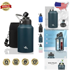 Large Capacity 87 oz Insulated Water Bottle - Ideal for Gym & Outdoor Use - Picture 1 of 9