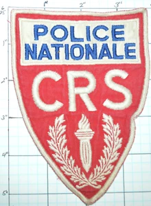 PARCHE CRS FRANCIA, POLICÍA FRANCESA NACIONAL VINTAGE - Imagen 1 de 1