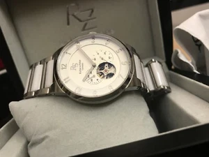 Herrenuhr Automatik Edelstahl Keramik Weiß Miyota 82S7 24-Stunden Richter&Söhne - Bild 1 von 5