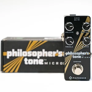 Pigtronix Philosopher's Tone Micro Turn Lead to Gold Guitar Effect Pedal - Demo - Picture 1 of 7