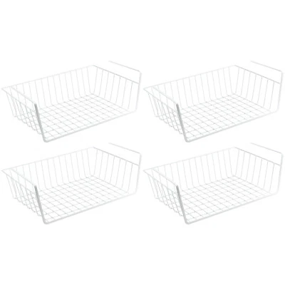 4x Metall Schrank Korb zum Einhängen Einhängekorb Aufbewahrungskorb Gewürz Regal - Bild 1 von 4