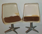 2 chaises de bureau pivotantes vintage miniatures échelle 1/12