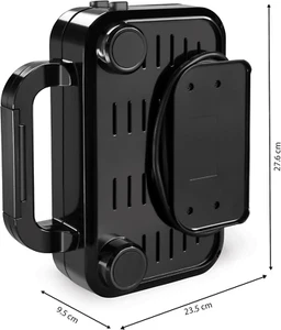 Breville Sandwich Toaster 2 Slice Deep Fill Non-Stick Plates Black - Picture 1 of 12