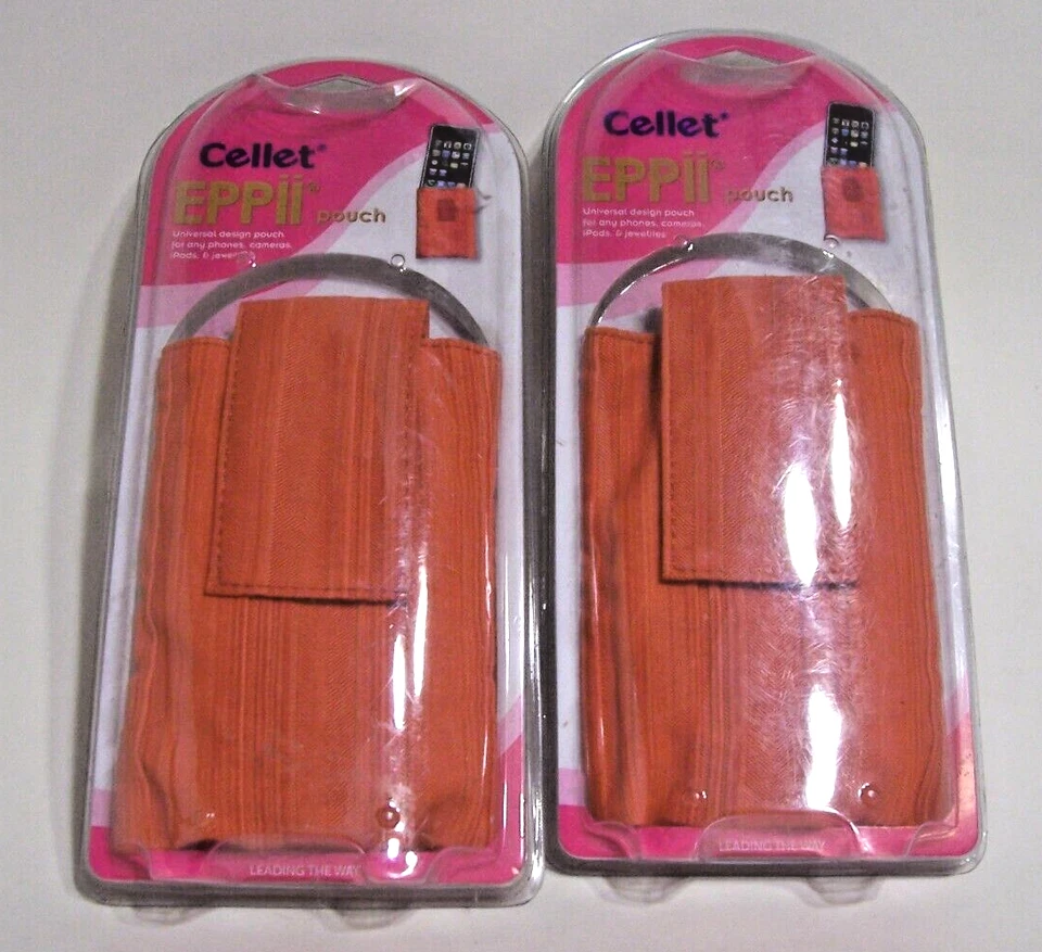 2 Bolsas de Teléfono Cellet Eppii Universal Premuim Naranja iPod I Teléfonos y Cámaras Foto 1 de 2