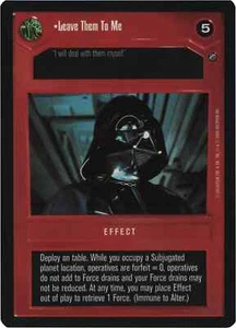 Leave Them To Me (Death Star II) | Decipher Star Wars CCG | NM/LP - Bild 1 von 1