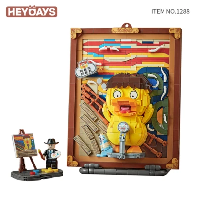 LOZ Scream Duck 3D Brick Painting Set 893PCS Mini Building Blocks Wall Art Decor - image 1 of 4