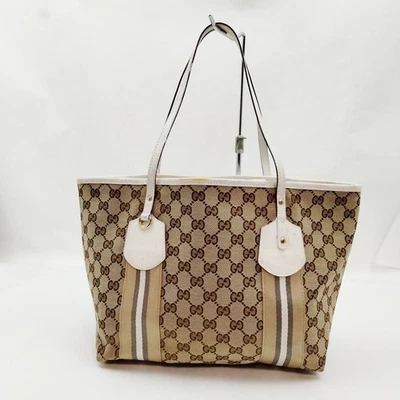 NO TARIFF Gucci Tote Bag Brown Canvas 3291662 - Image 1 of 4