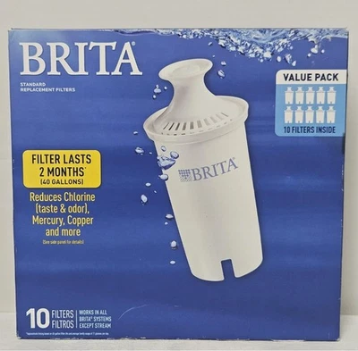 Brita Pitcher Replacement Filters Value Pack - 10 Pack Of Filter - 987554  - Image 1 of 4