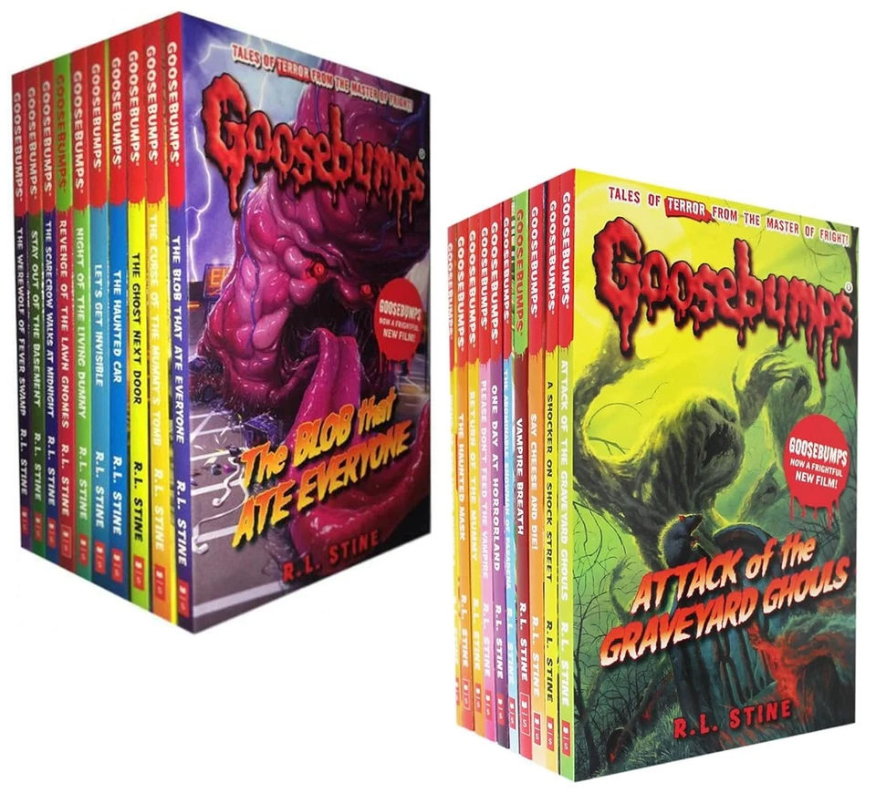 Classic Goosebumps Series 18 Books Collection Set by R. L. Stine MINT