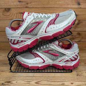 Brooks Turnschuhe Damengröße UK 9,5 Glycerin 9 weiß pink Straßenlauf Mesh Schuhe - Bild 1 von 13