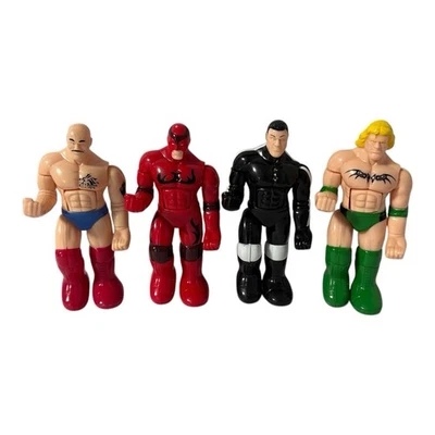 Lot Of 4 Vintage WWF WWE Bootleg Wrestling Figure Iron Sheik Mr. Perfect - Image 1 of 4