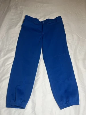 NWT Womens Mizuno Performance & Padding Blue Softball Pants Size M Belt Loops - Image 1 of 4