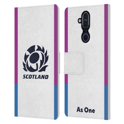 OFFICIAL SCOTLAND RUGBY CREST KIT 2021/22 LEATHER BOOK CASE FOR NOKIA PHONES - Image 1 of 4