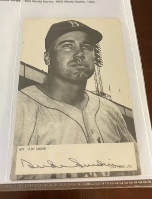 Duke Snider Autograph Baseball HOF - Image 1 of 2