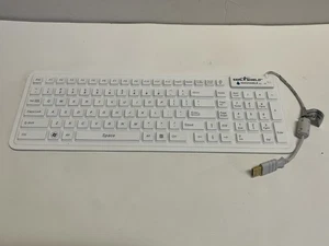 Seal-Clean Glow SW106G2 R2 Backlit Waterproof White Keyboard - Picture 1 of 5