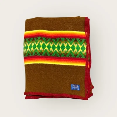 Vintage RARE Pendleton Beaver State Wool Blanket Woolen Mills Robes Shawls Aztec - Image 1 of 4
