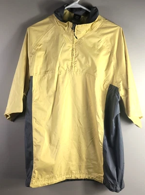 Vintage Nike Golf Storm Fit Windbreaker Pullover Large, Yellow Gray - Image 1 of 4