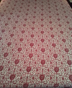 Ralph Lauren Porcelain Rosette King Fitted Sheet Tamarind Chinoiserie Floral Red - Picture 1 of 11