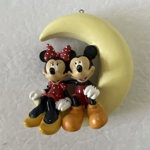 Disney Mickey Mouse and Minnie Moon Ornament - Picture 1 of 3