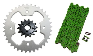 Cadena de transmisión de junta tórica verde 520x94 14/37 piñones para Polaris Predator 500 2003-04 - Imagen 1 de 1