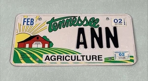 Targa Vintage Tennessee Agricoltura Fienile Personalizzata ANN Nome in rilievo 2001 - Foto 1 di 3