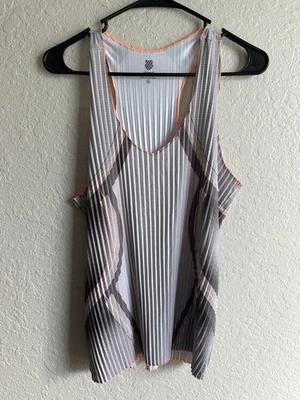 NEW Women’s XL K-Swiss Tennis Tank Grey/Orange - Image 1 of 3