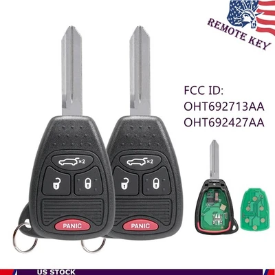 2 para Jeep Liberty 2008-2013 2005-2007 Grand Cherokee llavero remoto 315 Mhz Foto 1 de 4