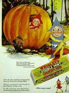 WRIGLEY'S DOUBLE MINT GUM Advertisement 1928 Matted - Picture 1 of 3