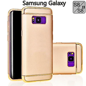 New Luxury Ultra Thin Slim 3 in 1 Bumper Case Cover For Samsung Galaxy S8 S8Plus - Picture 1 of 8