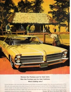 Vintage Print advertisement ad Car 1965 Pontiac Golf Battle of the Sexes car art - Picture 1 of 1
