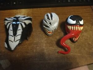 Marvel  Spiderman Maximum Venom Figure Chest Plate and Head Attachments Parts