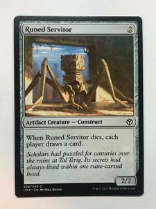 Magic The Gathering Iconic Masters Runed Servitor 226 casi nuevo/m - Imagen 1 de 1