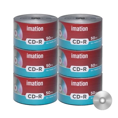 300 Pack Imation CD-R 52X 700MB/80Min Branded Logo Blank Media Recordable Disc - Image 1 of 3