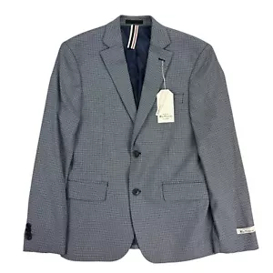 Ben Sherman Mens Skinny Fit Stretch Suit Jacket Navy Blue 36S - Picture 1 of 5