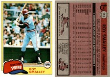 Roy Smalley 1981 Topps Baseball 115  Minnesota Twins