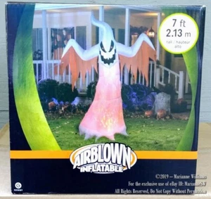 NEW 7 FT AIRBLOWN HALLOWEEN KALEIDOSCOPE LED LIGHTED GHOST GEMMY INFLATABLE - Picture 1 of 2