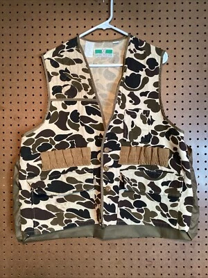 Game Winner Sportswear Camo Hunting Vest Men Size Large Game Pockets Stains #16 - Image 1 of 4