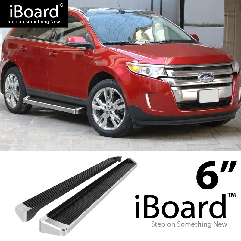 Running Board Style Side Step 6in Silver Fit Ford Edge Lincoln MKX 07-14 Foto 1 de 4