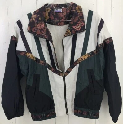 TOTALLY VINTAGE Ladies Athle Tech Retro Full-Zip  Windbreaker Jacket WILD (1189) - Image 1 of 3
