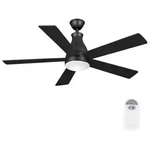 Cobram 48 in. LED Indoor Oil Rubbed Bronze Ceiling Fan with Light Kit and Remote - Picture 1 of 9