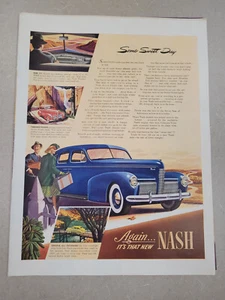 1939 VTG Orig Magazine Ad Auto Nash Car Some Sweet Day It's That New BLUE - Picture 1 of 1